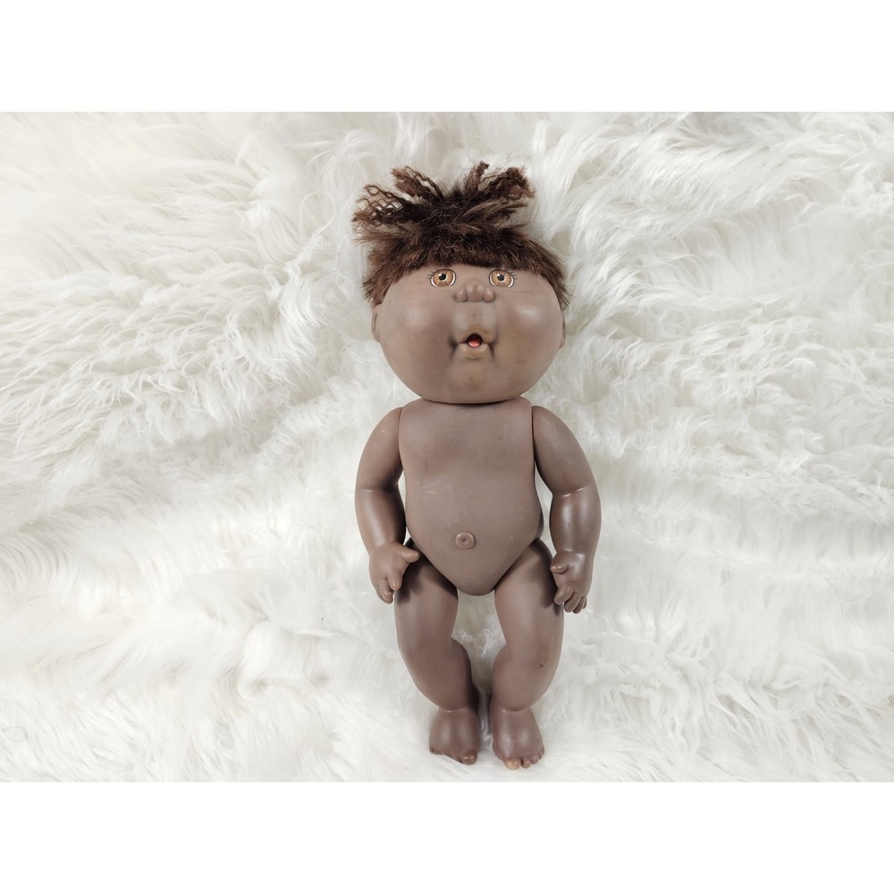 RARE 1991 Cabbage Patch Kids DOLL Bath Time Purple signature Hard mold
